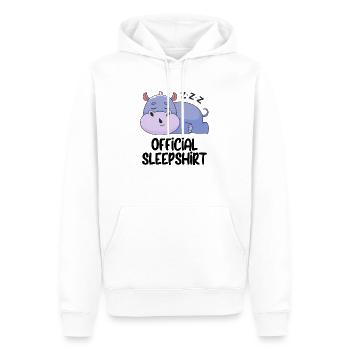 Drôle de dicton photo humour drôle idée idée cadeau - Sweat à capuche Premium bio Homme - blanc - Devant - Nico (187cm)