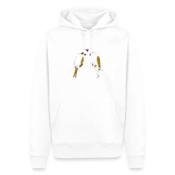 Kanarienvögel - Männer Premium Bio Hoodie - Weiß - Vorne - Nico (187cm)