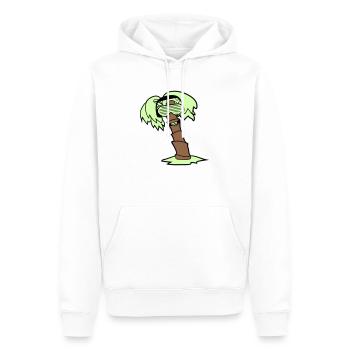 DJ Palm Tree Holiday Beach Summer Holiday Tree Party - Men’s Premium Organic Hoodie - white - Front - Nico (187cm)