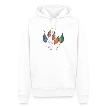 Liste - Männer Premium Bio Hoodie - Weiß - Vorne - Nico (187cm)