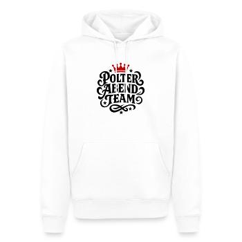 Polter Abend Team - Männer Premium Bio Hoodie - Weiß - Vorne - Nico (187cm)