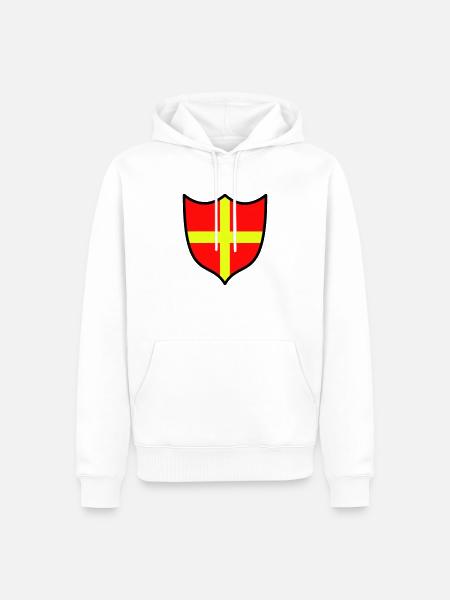 Skåneskjöld - Ekologisk premiumluvtröja herr - vit