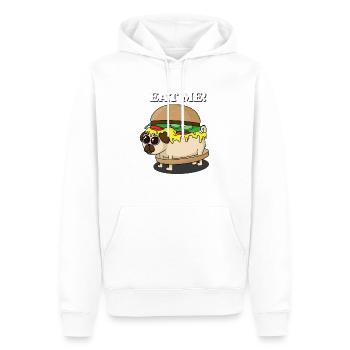 Burgir - Sweat à capuche Premium bio Homme - blanc - Devant - Nico (187cm)