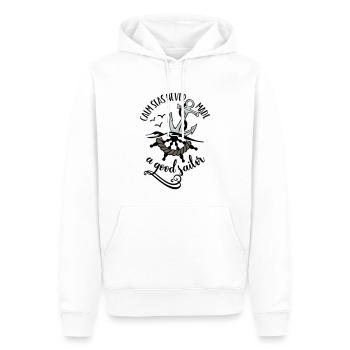 MARIN ANCRE MARINS MARINS MARINS MARINS SEA MOIN CÔTE MOTIFS - Sweat à capuche Premium bio Homme - blanc - Devant - Nico (187cm)