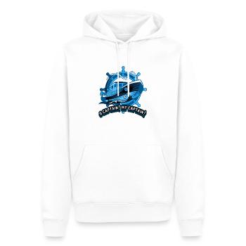 O Captain! My Captain! - Männer Premium Bio Hoodie - Weiß - Vorne - Nico (187cm)