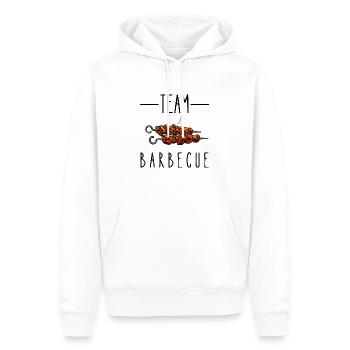 team barbecue - Sweat à capuche Premium bio Homme - blanc - Devant - Nico (187cm)