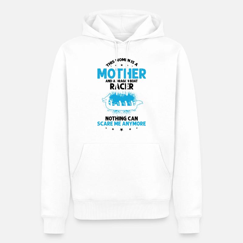 Drachenboot Trainer und Drachenboot - Männer Premium Bio Hoodie - Weiß