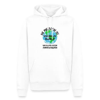 Naturschutz Klima Naturschützer Meer - Männer Premium Bio Hoodie - Weiß - Vorne - Nico (187cm)