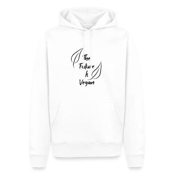 Végétalien Végétalien Bien-être animal Végétarien Végétarien - Sweat à capuche Premium bio Homme - blanc - Devant - Nico (187cm)