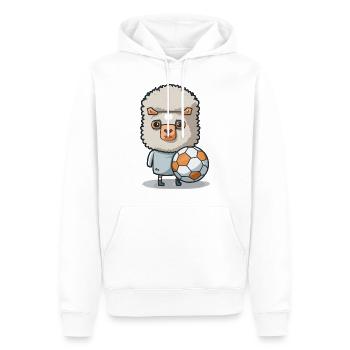 Lama-Liga - Männer Premium Bio Hoodie - Weiß - Vorne - Nico (187cm)