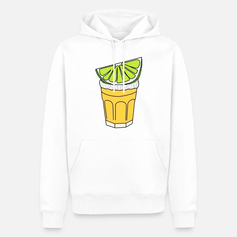 Tequila - Männer Premium Bio Hoodie - Weiß