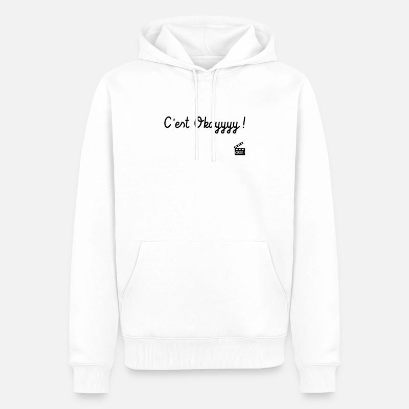 C'est okayyyy ! Jacquouille - Les Visiteurs - Sweat à capuche Premium bio Homme - blanc