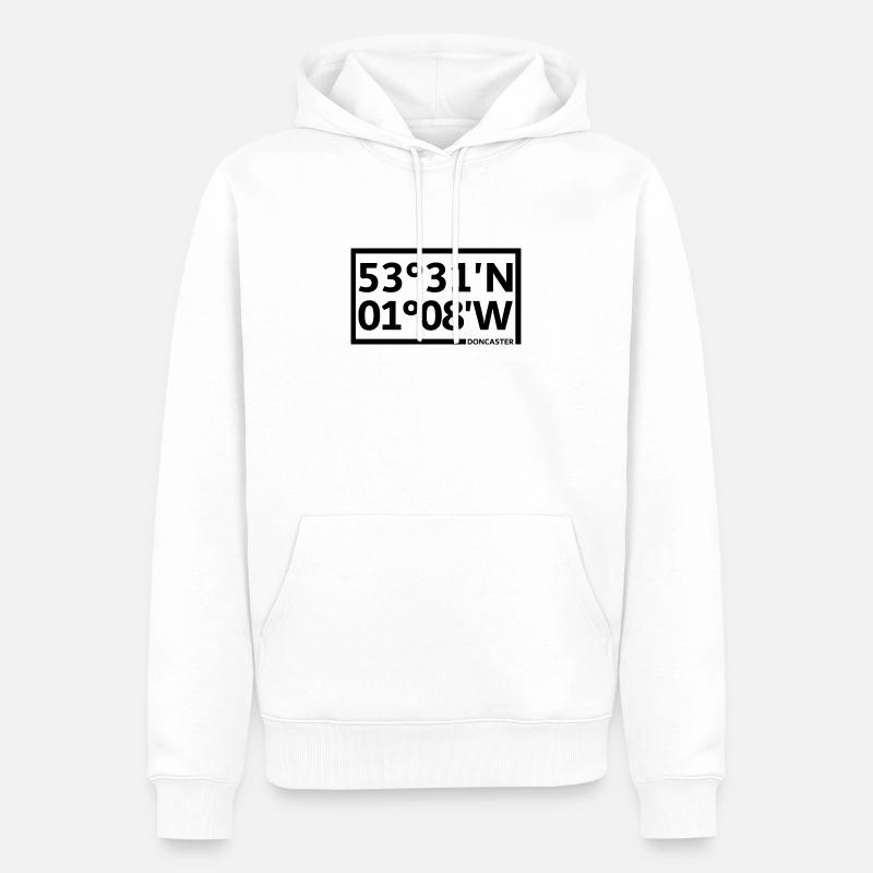 Coordonnées de Doncaster - Sweat à capuche Premium bio Homme - blanc