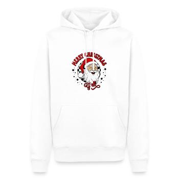 Merry Christmas Ugly Christmas Weihnachtsmann - Männer Premium Bio Hoodie - Weiß - Vorne - Nico (187cm)