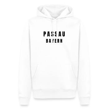 Passau Bayern - Männer Premium Bio Hoodie - Weiß - Vorne - Nico (187cm)
