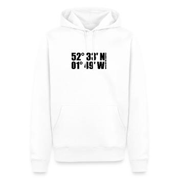 Royal Sutton Coldfield Coordonnées - Sweat à capuche Premium bio Homme - blanc - Devant - Nico (187cm)