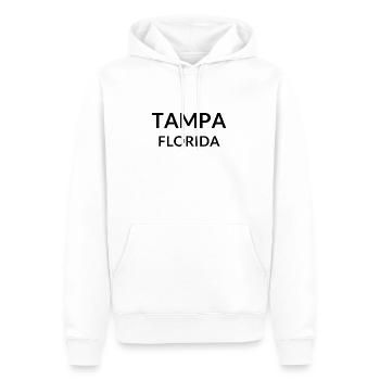 Tampa Florida USA - Männer Premium Bio Hoodie - Weiß - Vorne - Nico (187cm)