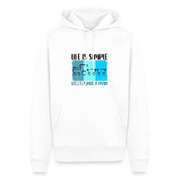Train Railway Railway Trains Train drivers - Men’s Premium Organic Hoodie - white - Front - Nico (187cm)