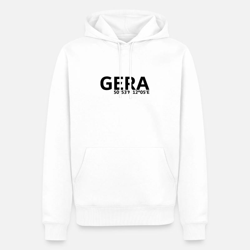 Gera coordinates - Men’s Premium Organic Hoodie - white