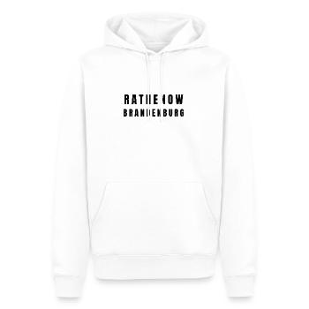 Rathenow, Brandebourg - Sweat à capuche Premium bio Homme - blanc - Devant - Nico (187cm)