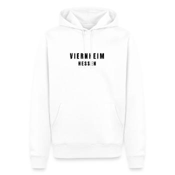Viernheim, Hesse - Sweat à capuche Premium bio Homme - blanc - Devant - Nico (187cm)