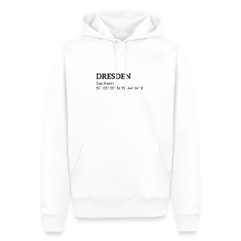 Dresden Saxony coordinates - Men’s Premium Organic Hoodie - white - Front - Nico (187cm)