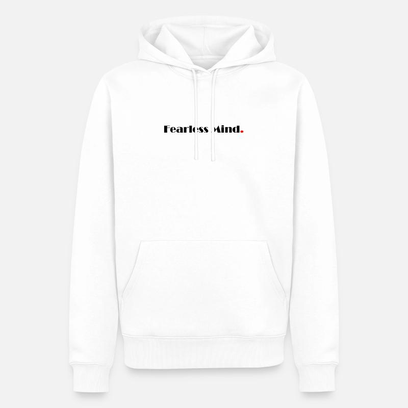 intrépide - Sweat à capuche Premium bio Homme - blanc