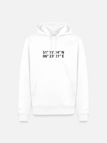 Viersen coordinates - Men’s Premium Organic Hoodie - white