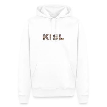 Kiel Hund - Männer Premium Bio Hoodie - Weiß - Vorne - Nico (187cm)
