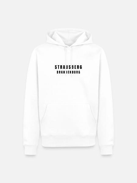 Strausberg, Brandenburg - Men’s Premium Organic Hoodie - white