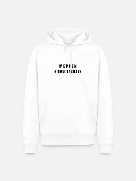 Meppen, Basse-Saxe - Sweat à capuche Premium bio Homme - blanc