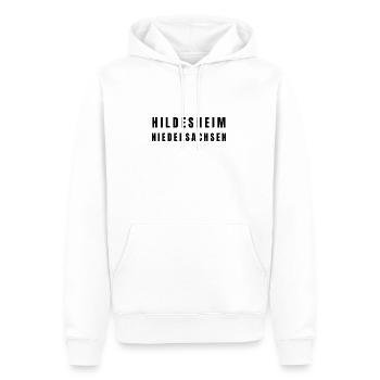 Hildesheim, Basse-Saxe - Sweat à capuche Premium bio Homme - blanc - Devant - Nico (187cm)