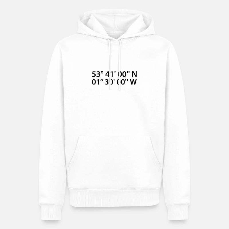 Coordonnées de Wakefield - Sweat à capuche Premium bio Homme - blanc