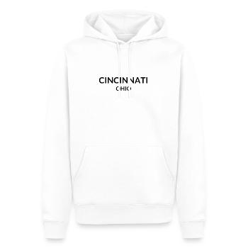 Cincinnati Ohio USA - Männer Premium Bio Hoodie - Weiß - Vorne - Nico (187cm)