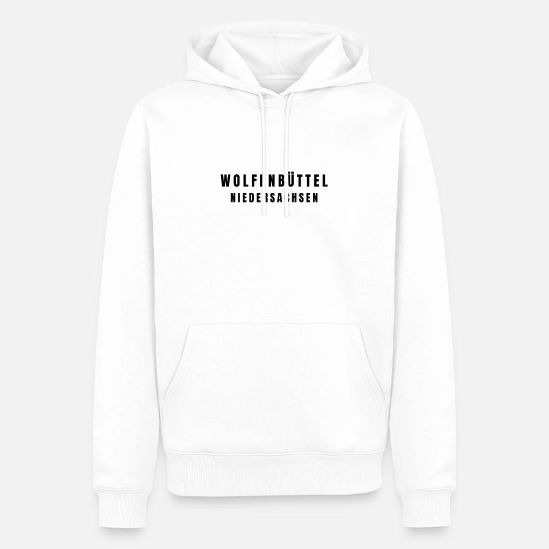 Wolfenbüttel, Basse-Saxe - Sweat à capuche Premium bio Homme - blanc