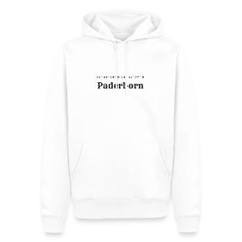 Coordonnées Paderborn - Sweat à capuche Premium bio Homme - blanc - Devant - Nico (187cm)