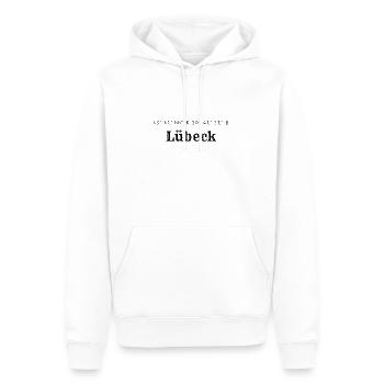 Coordonnées de Lübeck - Sweat à capuche Premium bio Homme - blanc - Devant - Nico (187cm)