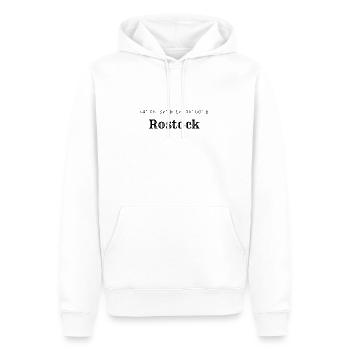 Coordonnées de Rostock - Sweat à capuche Premium bio Homme - blanc - Devant - Nico (187cm)