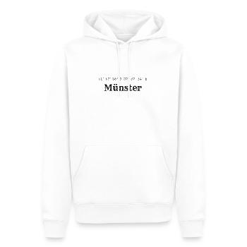 Coordonnées Münster - Sweat à capuche Premium bio Homme - blanc - Devant - Nico (187cm)