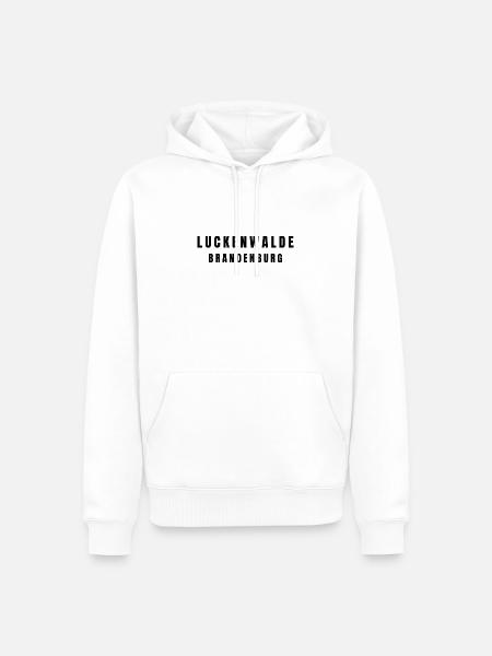 Luckenwalde Brandenburg - Men’s Premium Organic Hoodie - white