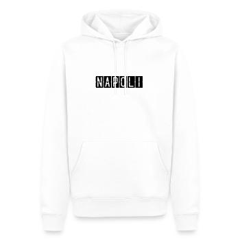 Napoli Flughafentafel - Männer Premium Bio Hoodie - Weiß - Vorne - Nico (187cm)