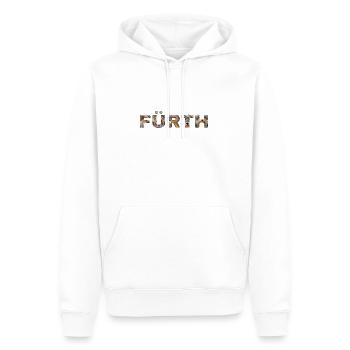 Fürth Hund - Männer Premium Bio Hoodie - Weiß - Vorne - Nico (187cm)