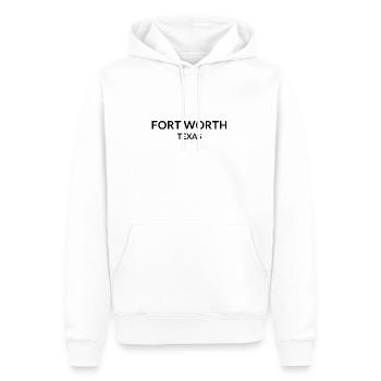 Fort Worth Texas USA - Männer Premium Bio Hoodie - Weiß - Vorne - Nico (187cm)