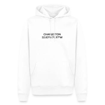 Charleston South Carolina USA Koordinaten - Männer Premium Bio Hoodie - Weiß - Vorne - Nico (187cm)