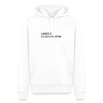 Coordonnées de Laredo Texas USA - Sweat à capuche Premium bio Homme - blanc - Devant - Nico (187cm)