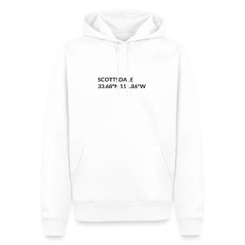 Scottsdale Arizona USA Koordinaten - Männer Premium Bio Hoodie - Weiß - Vorne - Nico (187cm)