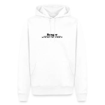 Coordonnées de Bangor - Sweat à capuche Premium bio Homme - blanc - Devant - Nico (187cm)