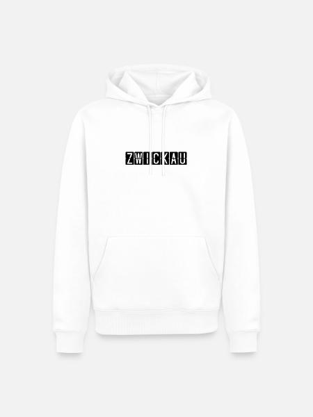 Zwickau Flughafentafel - Männer Premium Bio Hoodie - Weiß
