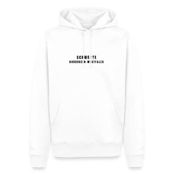 Schwerte, Rhénanie-du-Nord-Westphalie - Sweat à capuche Premium bio Homme - blanc - Devant - Nico (187cm)