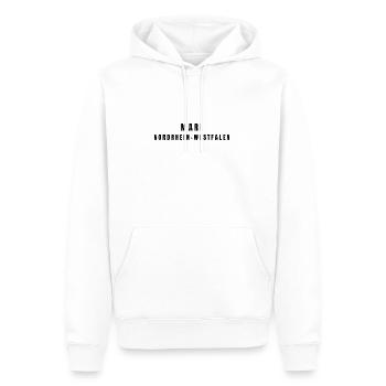 Marl Nordrhein-Westfalen - Männer Premium Bio Hoodie - Weiß - Vorne - Nico (187cm)